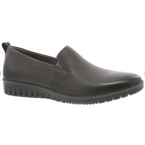 Dansko Linley Burnished Calf Grey Slip Ons Leather Sz 9.5/10 US NIB Arch Support